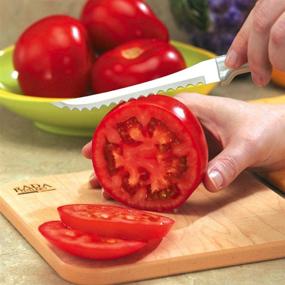 img 1 attached to Rada Cutlery Tomato Slicing Knife – 8-7/8 Inches, Stainless Steel Blade, Aluminum Handle, Made in USA