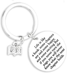 img 4 attached to Retirement Gift Idea: Kivosliviz Librarian Keychain for Librarians