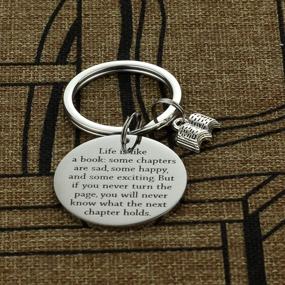 img 1 attached to Retirement Gift Idea: Kivosliviz Librarian Keychain for Librarians