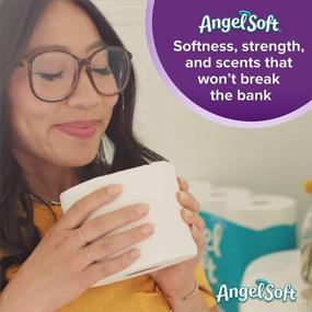 img 1 attached to 🧻 Angel Soft Lavender Scented Toilet Paper - 48 Double Rolls (96 Regular) - 200+ 2-Ply Sheets Per Roll