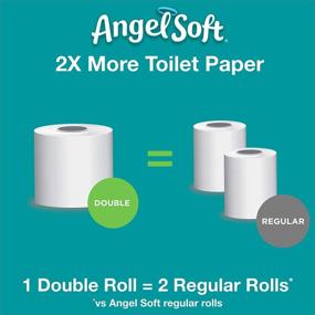 img 2 attached to 🧻 Angel Soft Lavender Scented Toilet Paper - 48 Double Rolls (96 Regular) - 200+ 2-Ply Sheets Per Roll