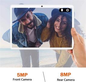 img 2 attached to 📱 Высокопроизводительный планшет на Android 9.0 с диагональю 10,1 дюйма: WiFi, 8000 мАч аккумулятор, 3 Гб оперативной памяти, 64 Гб встроенной памяти, двойная камера, Bluetooth, GPS, FM (Золотой)