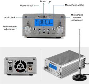 img 3 attached to 📡 15W FM передатчик радиостанции стерео с беспроводной передающей антенной для церкви, супермаркета и школы - радиус 1 мили 87~108МГц FM передатчик для передачи звука высокого качества.