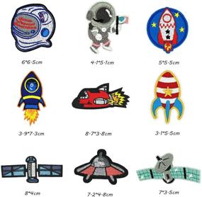 img 2 attached to Enhance Your Style with the 22 PCS Solar System Iron on Patches Applique Kit by Woohome