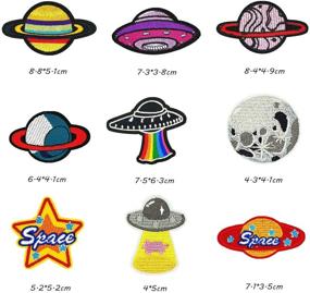 img 3 attached to Enhance Your Style with the 22 PCS Solar System Iron on Patches Applique Kit by Woohome