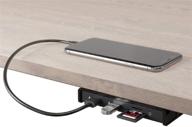 🔌 underdesk usb-c laptop docking station: humancentric underdock - mounts under desk for a clutter-free workspace (single hdmi, ethernet, 3 usb-a, sd & micro sd, 2 usb c pd) - includes wall charger logo