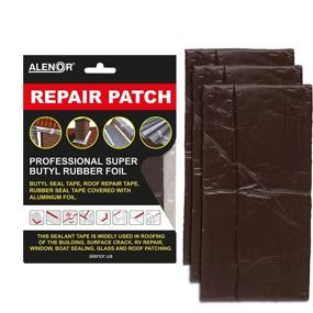 img 4 attached to ALENOR Chocolate Butyl All Weather Repair Patch 4&#34