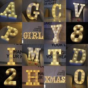 img 4 attached to Lights，26 Alphabet Decorative Christmas Decoration