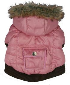 img 1 attached to Pet Life Metallic Parka Rose