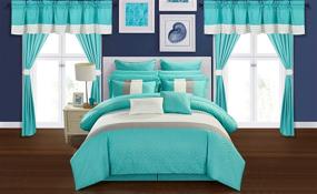 img 4 attached to Chic Home Vixen Comforter Turquoise