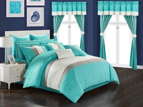 img 3 attached to Chic Home Vixen Comforter Turquoise