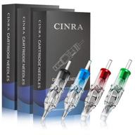 набор игл для татуировки cinra tattoo cartridge - 60 штук, разного размера: 3rl, 5rl, 7rl, 9rl, 5rs, 7rs, 9rs, 5m1, 7m1, 9m1, 7rm, 9rm. круглые линеры, шейдеры, магнум иглы для татуировочной машины. логотип