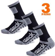 🧦 men's moisture-wicking warm socks for hockey, hiking, athletic, and winter sports - unisex crew socks for trekking and outdoor activities - suitable for men, women, and boys logo