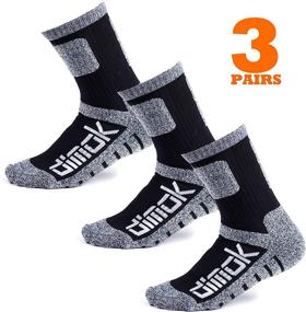 img 4 attached to 🧦 Men's Moisture-Wicking Warm Socks for Hockey, Hiking, Athletic, and Winter Sports - Unisex Crew Socks for Trekking and Outdoor Activities - Suitable for Men, Women, and Boys