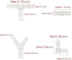 img 2 attached to PSCCO 40шт/набор Вентильные соединители для аквариума: полный набор соединителей для шланговых аксессуаров премиум класса для аквариумов - различные типы: Y, T, прямые и L-образные