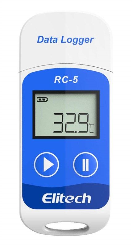 certified elitech digital temperature recorder 로고