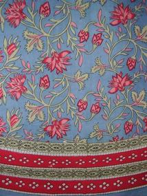 img 2 attached to 🌸 Enchanting India Arts Vintage Appeal Tablecloth: Add Timeless Elegance to Your Dining Experience