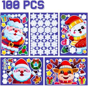 img 3 attached to Christmas Stickers Snowflake Decorations Reindeer