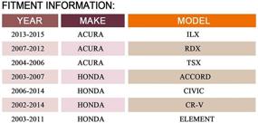 img 2 attached to 🔧 High-Quality Belt Tensioner & Pulley Assembly for Honda 2006-2014 Civic, 2002-2014 CR-V, 2003-2007 Accord, 2003-2011 Element, 2013-2015 Acura ILX, 2007-2012 RDX, 2004-2006 TSX 2.0L 2.3L 2.4L