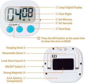 img 1 attached to ⏲️ Classroom Timer 2 Pack - Magnetic Timers for Teachers, Kids, and Kitchen