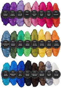 img 4 attached to 🎨 Epoxy Resin Dye - Mica Powder Pigment Set: 24 Colors for Cosmetics, Lip Gloss, Candles, Slime, Soap, Bath Bombs, Nail Art