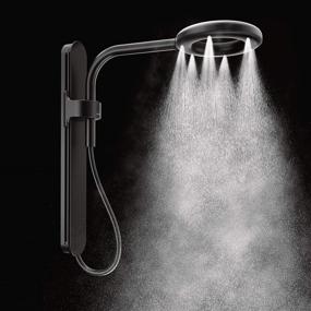 img 3 attached to 🚿 Moen N214R0BL Nebia Nebia by Moen Spa Shower Rainshower: Luxurious Matte Black Shower Experience