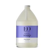 128 ounce eo french lavender liquid hand soap refill: organic, plant-based, gentle cleanser infused with pure essential oils logo