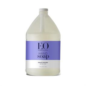 img 3 attached to 128 Ounce EO French Lavender Liquid Hand Soap Refill: Organic, Plant-Based, Gentle Cleanser Infused with Pure Essential Oils