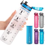 💧 cactaki 32 oz water bottle with time marker: stay hydrated all day! logo