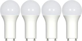 img 1 attached to 💡 4 Pack LED GU24 A19 Light Bulbs - 100 Watt Equivalent, 15W 2700K Warm White Dimmable Lights for Home - Twist & Lock Base, Replacing CFL GU24 Ceiling Light - Omni 220 Degree Beam Angle, 1600 Lumen