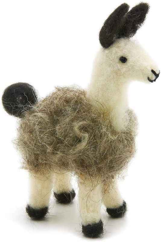 dimensions needlecrafts feltworks felted llama 로고