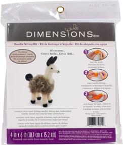 img 3 attached to 🦙 SEO-Optimized Needle Felting Craft Kit: Dimensions Llama Felt Animals, 4'' x 6''