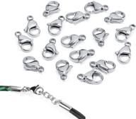 🔗 gbstore 30 pcs 304 stainless steel lobster clasp jewelry findings fastener hook for necklace & bracelet chains - craft supplies connector diy making accessories (12 x 7mm) logo