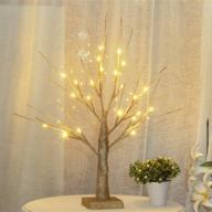 🌟 bolylight 1.5ft gold table tree lamp with 24 warm white led lights for home party and wedding логотип