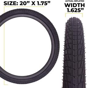 img 2 attached to 🚲 20 Inch Bike Tire Packages for Kids and BMX Bikes by Eastern. Compatible with 20x1.75 Tubes, Rims, Front or Rear Wheels. Includes Tire Tools. With or Without Tubes. Choose from 1 Pack or 2 Pack.