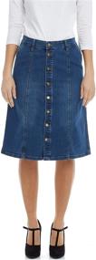 img 4 attached to Esteez Womens Denim Line Skirt Women's Clothing in Skirts