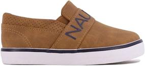 img 3 attached to 👟 Nautica Akeley Brown Boys' Casual Canvas Sneaker Shoes for Sneakers: A Stylish Choice