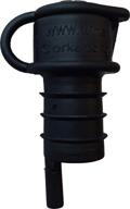 haley's corker 5-in-1 wine aerator stopper pourer filter re-corker, 1 pack, black logo