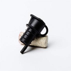 img 1 attached to Haley's Corker 5-in-1 Wine Aerator Stopper Pourer Filter Re-Corker, 1 Pack, Black