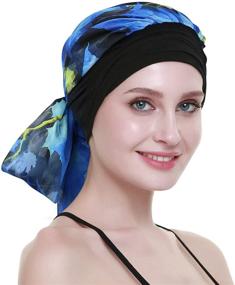 img 1 attached to 🎗️ Cancer-friendly Chemo Headwear Turbans for Women: Long Hair Head Scarf, Headwraps & Hats