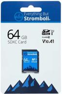 everything but stromboli 64gb sd card class 10 uhs-1 u1 v10 speed c10 64g sdxc memory card for canon powershot sx series works with sx530 hs logo