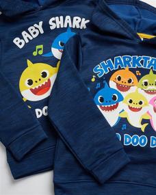 img 3 attached to 👕 Nickelodeon Boys Hoodie Sweatshirt 2 Pack - Baby Shark, Paw Patrol, SpongeBob, Thomas: Perfect for Sizes 2T-7