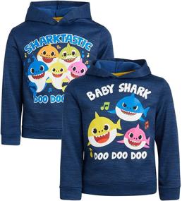 img 4 attached to 👕 Nickelodeon Boys Hoodie Sweatshirt 2 Pack - Baby Shark, Paw Patrol, SpongeBob, Thomas: Perfect for Sizes 2T-7