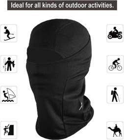 img 2 attached to TRAILSIDE SUPPLY CO. Balaclava Windproof Ski Face Mask - Ultimate Protective Gear for Men and Women: Ideal for Skiing, Motorcycle Riding, Cycling, and Running