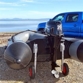 img 2 attached to 🚤 Seamax Deluxe 4x4 Boat Launching Dolly | 14" Wheels System | Commercial Grade Quality | For Inflatable & Aluminum Boats | Max Load: 600 lbs