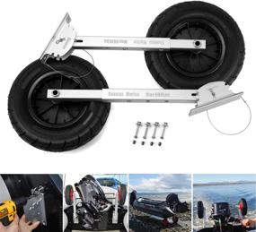 img 4 attached to 🚤 Seamax Deluxe 4x4 Boat Launching Dolly | 14" Wheels System | Commercial Grade Quality | For Inflatable & Aluminum Boats | Max Load: 600 lbs