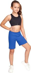 img 1 attached to 🚲 Premium Quality CAOMP Girls’ Bike Short: 100% Organic Cotton for Sports and Under Skirts