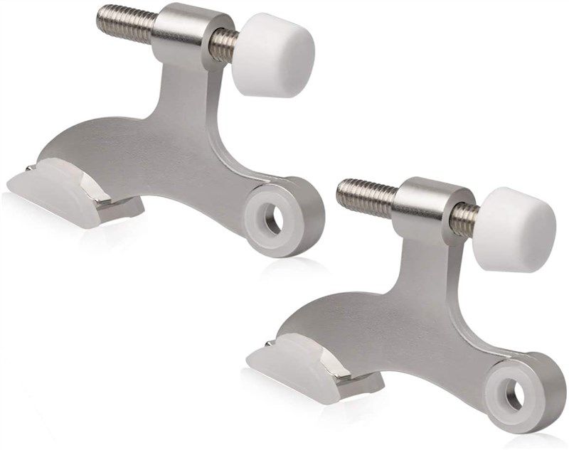 hinge stopper brushed satin nickel 로고