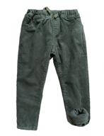 👖 abalacoco boys' winter fleece corduroy pants - thick and warm trousers for snow activities (green#1, 9-10 years) logo