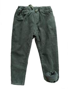 img 1 attached to 👖 ABALACOCO Boys' Winter Fleece Corduroy Pants - Thick and Warm Trousers for Snow Activities (Green#1, 9-10 Years)